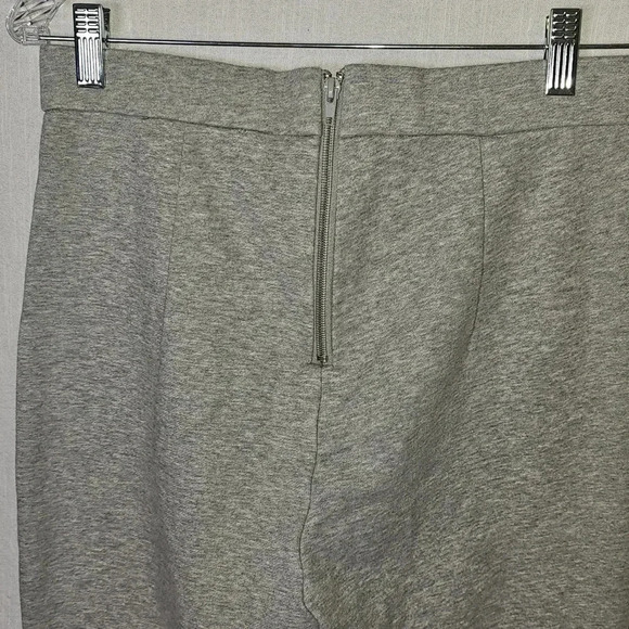 No Vacancy Wide Leg High Waisted Side  Leg Zipper Accent‎ Gray Leggings SZ L - Picture 5 of 12